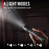 image:imageCoast XP11R 2600 Lumen USBC Rechargeable LED Flashlight with Slide Focusand Pure Beam Focusing Optic 4 Light Modes BlackBlack